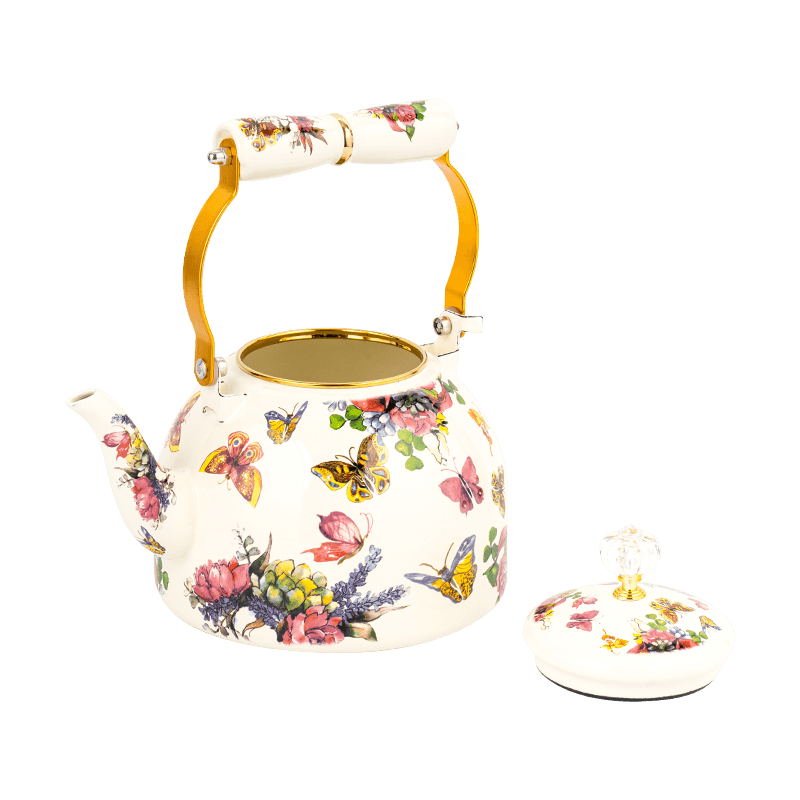 Chaleira de chá de esmalte TK509 para fogão de indução