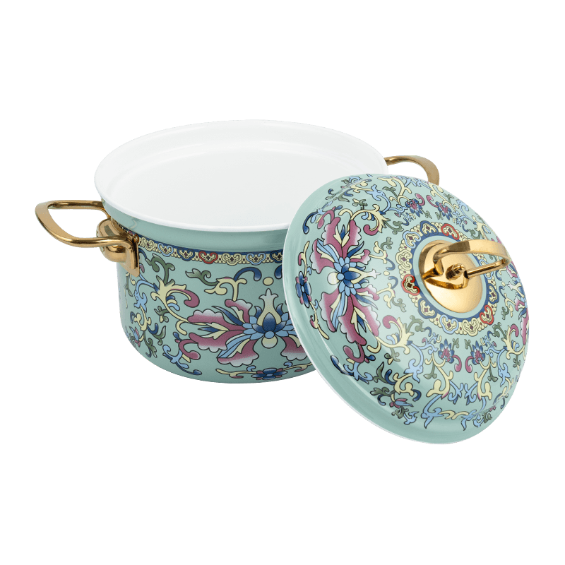 753D Potão reta resistente ao aro de esmalte