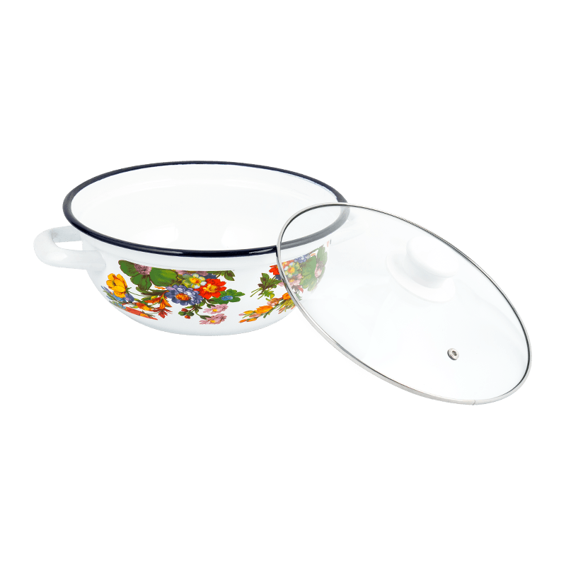 406D esmalte o aço inoxidável aro redondo Banco de frutos do mar