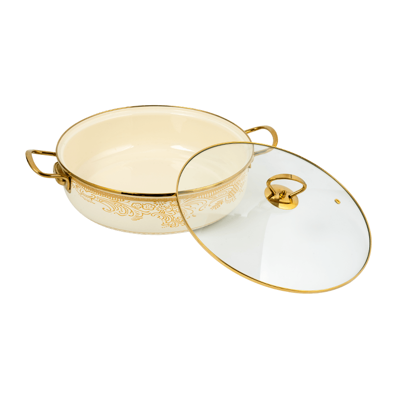 406D esmalte o aço inoxidável aro redondo Banco de frutos do mar